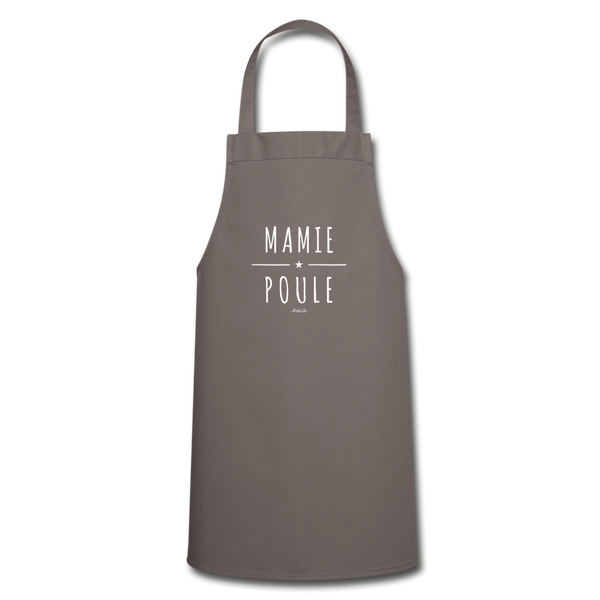 Tablier - Mamie Poule - 7 Coloris - Cadeau Original - Cadeau Personnalisable - Cadeaux-Positifs.com -gris-