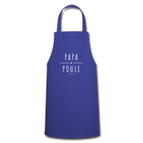 Tablier - Papa Poule - 7 Coloris - Cadeau Original - Cadeau Personnalisable - Cadeaux-Positifs.com -bleu royal-