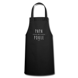 Tablier - Papa Poule - 7 Coloris - Cadeau Original - Cadeau Personnalisable - Cadeaux-Positifs.com -noir-