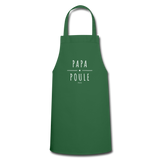 Tablier - Papa Poule - 7 Coloris - Cadeau Original - Cadeau Personnalisable - Cadeaux-Positifs.com -vert foncé-