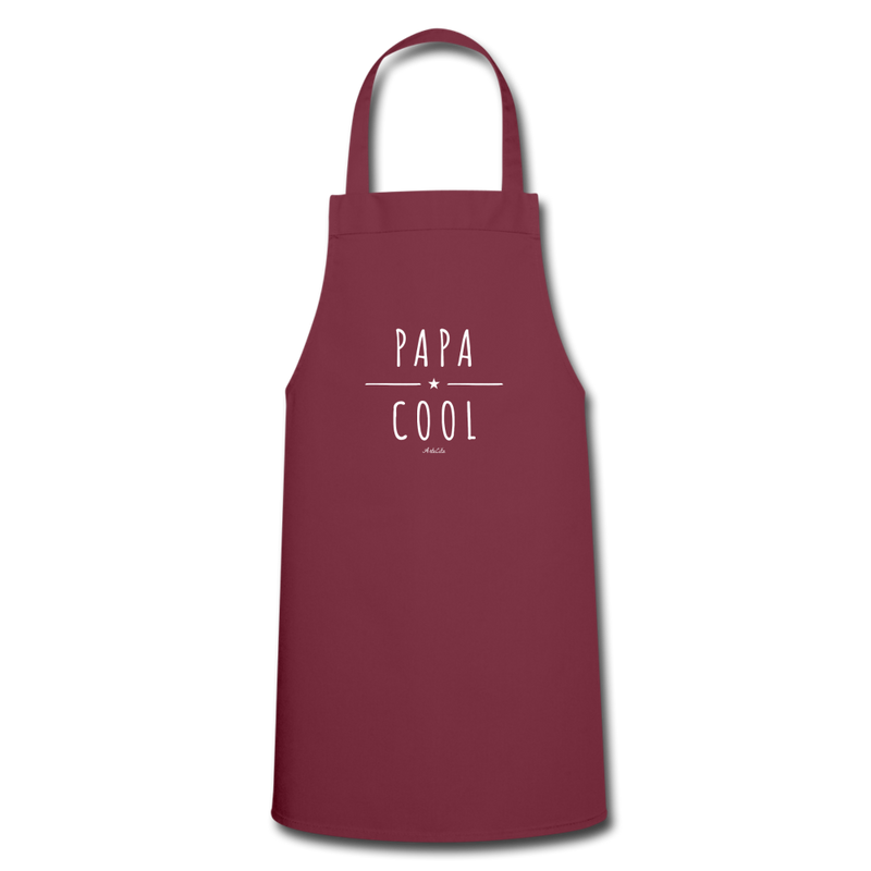 Cadeau anniversaire : Tablier - Papa Cool - 7 Coloris - Cadeau Original - Cadeau Personnalisable - Cadeaux-Positifs.com -bordeaux-