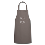 Tablier - Papa Cool - 7 Coloris - Cadeau Original - Cadeau Personnalisable - Cadeaux-Positifs.com -gris-