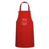 Tablier - Papa Cool - 7 Coloris - Cadeau Original - Cadeau Personnalisable - Cadeaux-Positifs.com -rouge-
