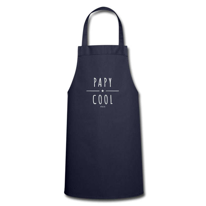 Cadeau anniversaire : Tablier - Papy Cool - 7 Coloris - Cadeau Original - Cadeau Personnalisable - Cadeaux-Positifs.com -marine-