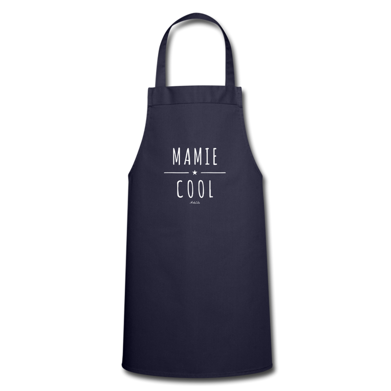 Cadeau anniversaire : Tablier - Mamie Cool - 7 Coloris - Cadeau Original - Cadeau Personnalisable - Cadeaux-Positifs.com -marine-