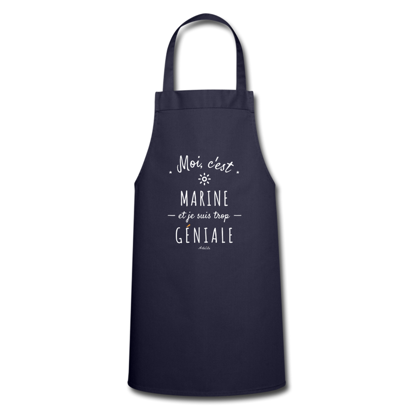 Cadeau anniversaire : Tablier - Marine est trop Géniale - 7 Coloris - Cadeau Original - Cadeau Personnalisable - Cadeaux-Positifs.com -marine-