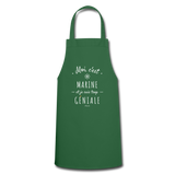 Tablier - Marine est trop Géniale - 7 Coloris - Cadeau Original - Cadeau Personnalisable - Cadeaux-Positifs.com -vert foncé-
