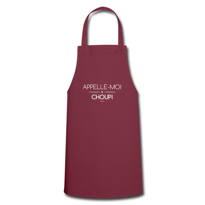 Cadeau anniversaire : Tablier - Appelle-moi Choupi - 7 Coloris - Cadeau Original - Cadeau Personnalisable - Cadeaux-Positifs.com -bordeaux-