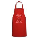 Tablier - Alix est trop Géniale - 7 Coloris - Cadeau Original - Cadeau Personnalisable - Cadeaux-Positifs.com -rouge-