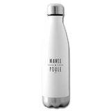 Bouteille isotherme - Mamie Poule - Sans BPA - Cadeau Original - Cadeau Personnalisable - Cadeaux-Positifs.com -blanc-