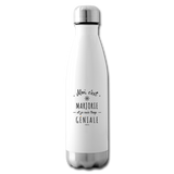 Bouteille isotherme - Marjorie est trop Géniale - Sans BPA - Cadeau Original - Cadeau Personnalisable - Cadeaux-Positifs.com -white-