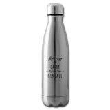 Bouteille isotherme - Cathy est trop Géniale - Cadeau Durable - Cadeau Personnalisable - Cadeaux-Positifs.com -silver-