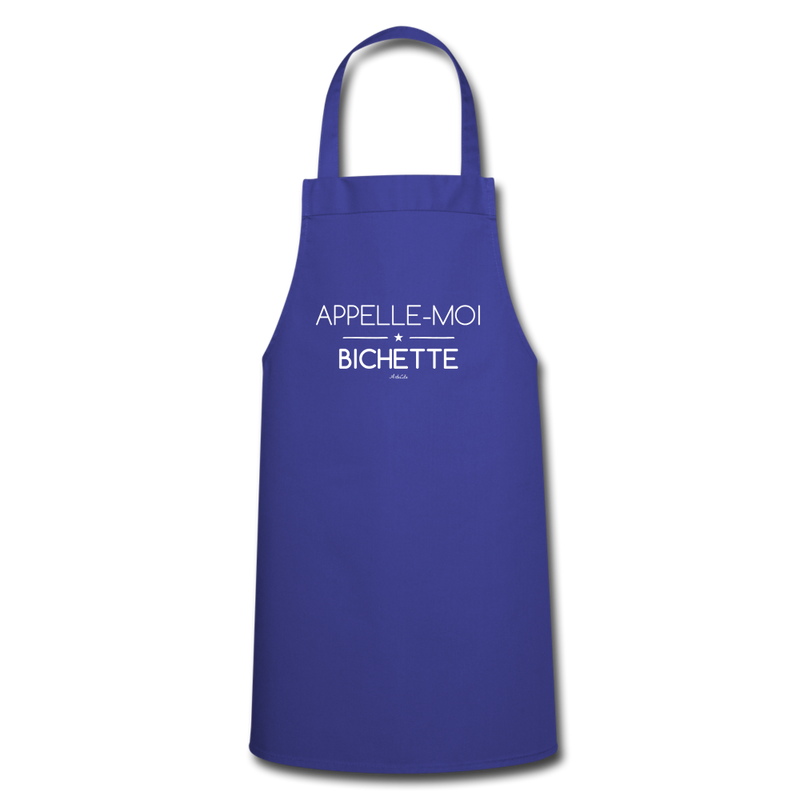 Cadeau anniversaire : Tablier - Appelle-moi Bichette - 7 Coloris - Cadeau Original - Cadeau Personnalisable - Cadeaux-Positifs.com -royal blue-