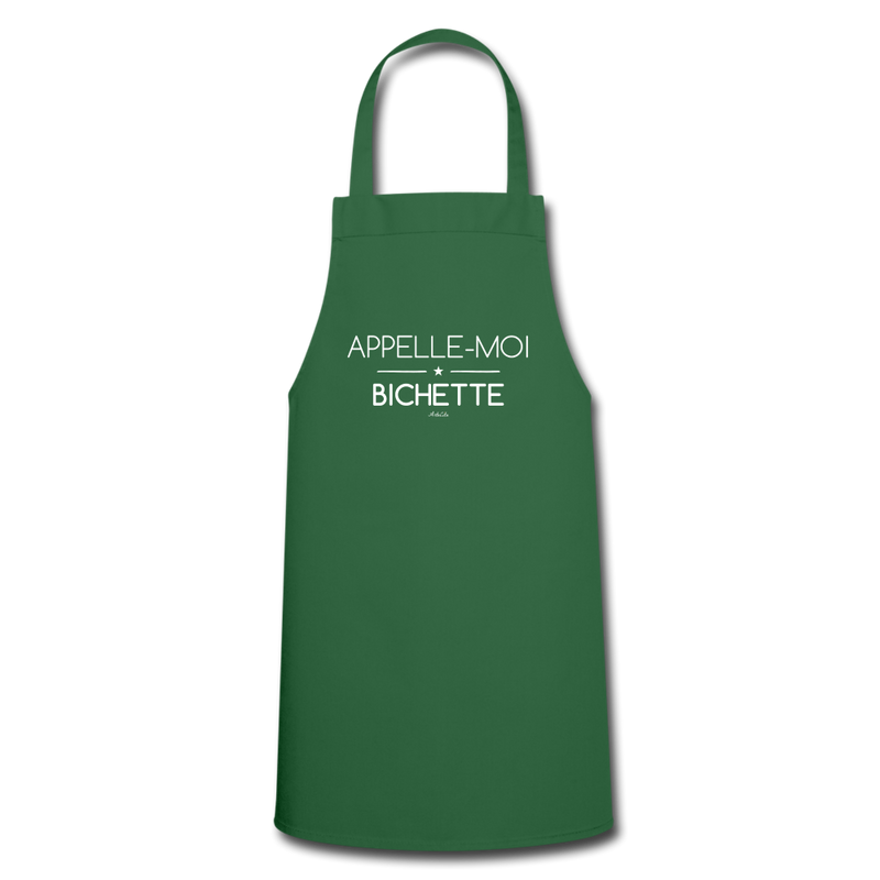 Cadeau anniversaire : Tablier - Appelle-moi Bichette - 7 Coloris - Cadeau Original - Cadeau Personnalisable - Cadeaux-Positifs.com -green-