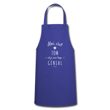 Tablier - Tom est trop Génial - 7 Coloris - Cadeau Original - Cadeau Personnalisable - Cadeaux-Positifs.com -royal blue-