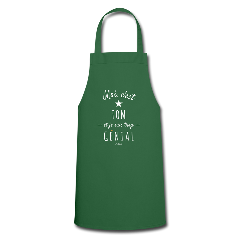 Cadeau anniversaire : Tablier - Tom est trop Génial - 7 Coloris - Cadeau Original - Cadeau Personnalisable - Cadeaux-Positifs.com -green-