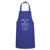 Tablier - Chouchou est trop Génial - 7 Coloris - Cadeau Original - Cadeau Personnalisable - Cadeaux-Positifs.com -royal blue-