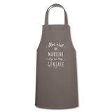 Tablier - Martine est trop Géniale - 7 Coloris - Cadeau Original - Cadeau Personnalisable - Cadeaux-Positifs.com -grey-