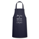 Tablier - Martine est trop Géniale - 7 Coloris - Cadeau Original - Cadeau Personnalisable - Cadeaux-Positifs.com -navy-