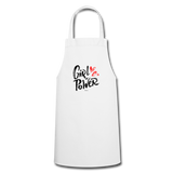 Tablier - Girl Power - 5 Coloris - Cadeau Original - Cadeau Personnalisable - Cadeaux-Positifs.com -white-