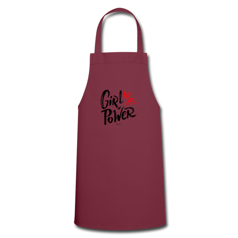 Cadeau anniversaire : Tablier - Girl Power - 5 Coloris - Cadeau Original - Cadeau Personnalisable - Cadeaux-Positifs.com -bordeaux-