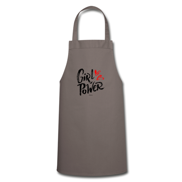 Tablier - Girl Power - 5 Coloris - Cadeau Original - Cadeau Personnalisable - Cadeaux-Positifs.com -grey-