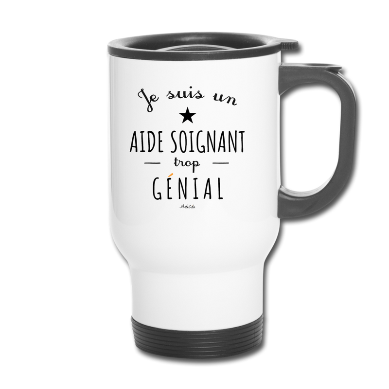 Cadeau anniversaire : Mug isotherme - Un Aide Soignant trop Génial - Cadeau Durable - Cadeau Personnalisable - Cadeaux-Positifs.com -One Size-