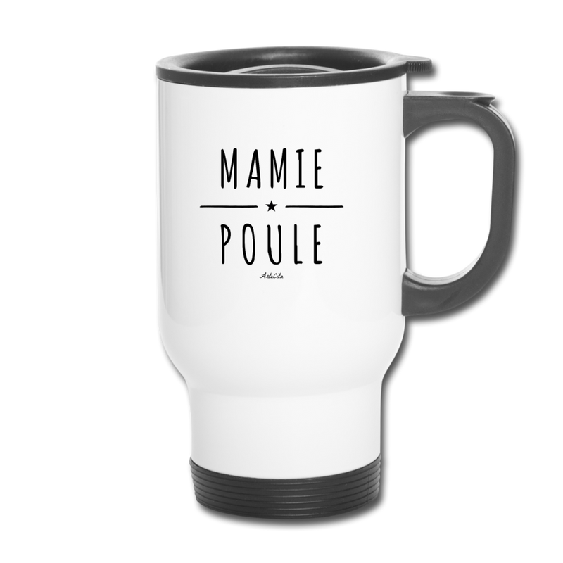 Cadeau anniversaire : Mug isotherme - Mamie Poule - Cadeau Original - Cadeau Personnalisable - Cadeaux-Positifs.com -One Size-