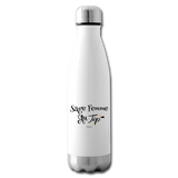 Bouteille isotherme - Sage Femme au Top - Sans BPA - Cadeau Durable - Cadeau Personnalisable - Cadeaux-Positifs.com -blanc-