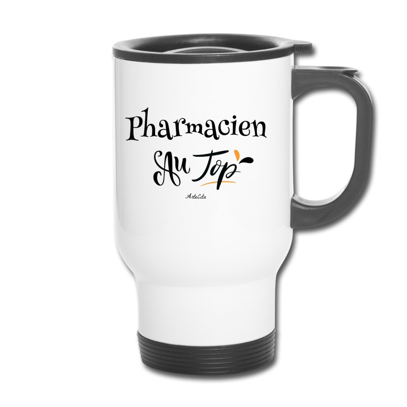 Cadeau anniversaire : Mug isotherme - Pharmacien au Top - Cadeau Original - Cadeau Personnalisable - Cadeaux-Positifs.com -taille unique-