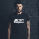 T-Shirt - Breton - Coton Bio - 7 Coloris - Cadeau Original - Cadeau Personnalisable - Cadeaux-Positifs.com -XS-Blanc-
