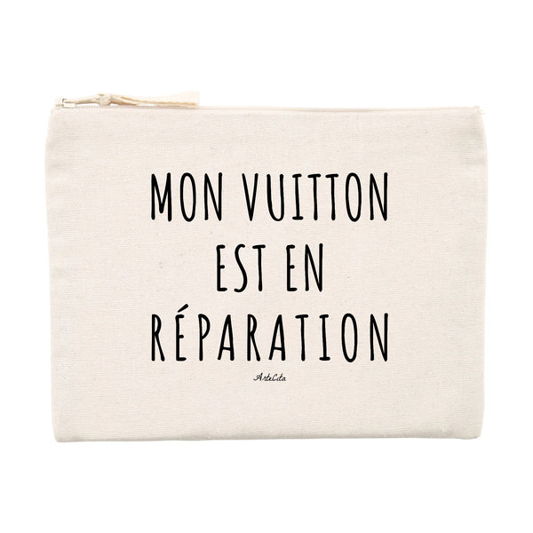 Pochette - Mon Vuitton est en réparation - Cadeau Durable - Cadeau Personnalisable - Cadeaux-Positifs.com -Unique-Beige-