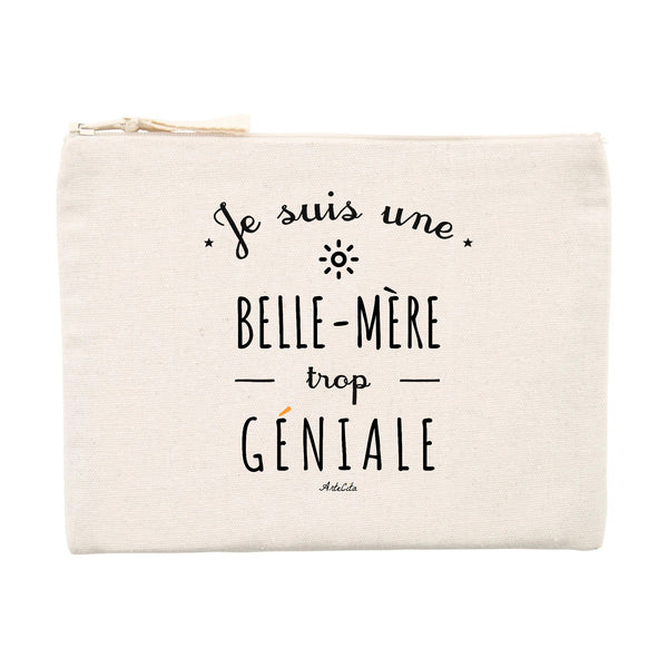 Pochette - Une Belle-Mère trop Géniale - Cadeau éco-responsable - Cadeau Personnalisable - Cadeaux-Positifs.com -Unique-Beige-