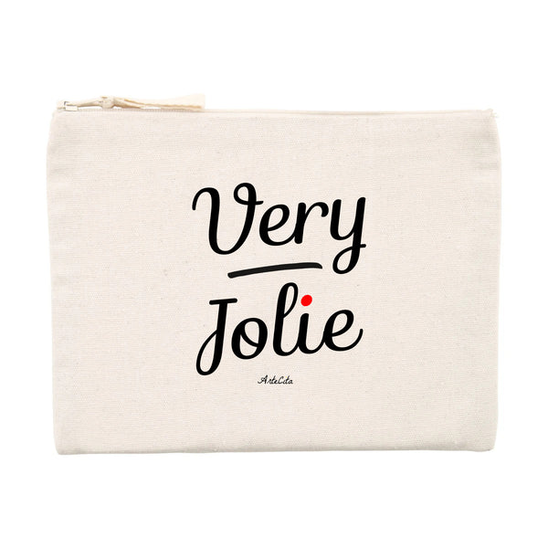 Pochette - Very Jolie - Cadeau Durable et Original - Cadeau Personnalisable - Cadeaux-Positifs.com -Unique-Beige-