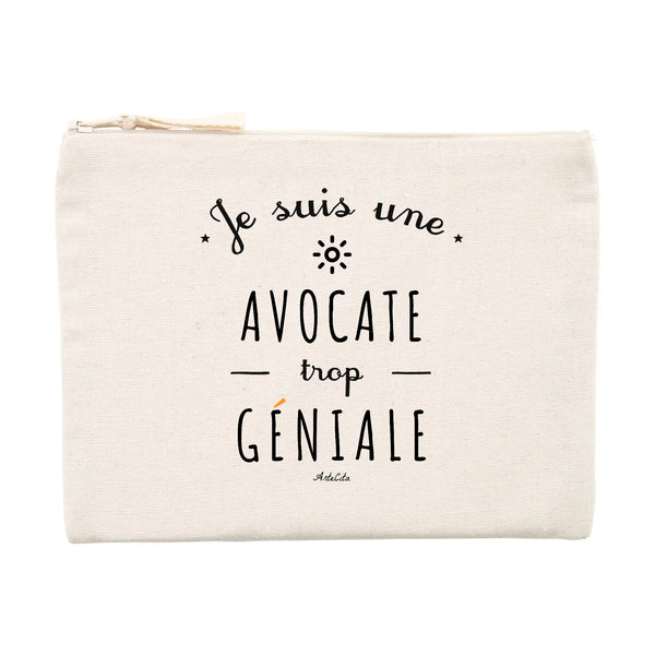 Pochette - Une Avocate trop Géniale - Cadeau éco-responsable - Cadeau Personnalisable - Cadeaux-Positifs.com -Unique-Beige-