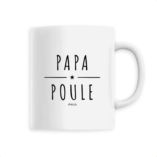 Mug - Papa Poule - 6 Coloris - Cadeau Original - Cadeau Personnalisable - Cadeaux-Positifs.com -Unique-Blanc-
