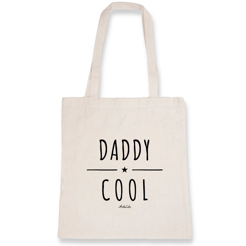 Cadeau anniversaire : Tote Bag - Daddy Cool - 100% Coton Bio - Cadeau Original - Cadeau Personnalisable - Cadeaux-Positifs.com -Unique-Blanc-