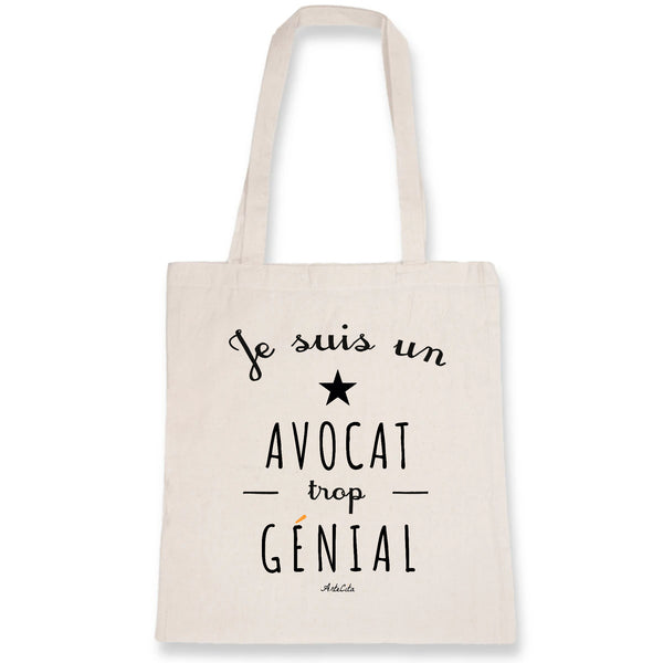 Tote Bag - Un Avocat trop Génial - Coton Bio - Cadeau Original - Cadeau Personnalisable - Cadeaux-Positifs.com -Unique-Blanc-