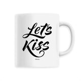 Mug - Let's Kiss - Céramique Premium - 6 Coloris - Cadeau Personnalisable - Cadeaux-Positifs.com -Unique-Blanc-