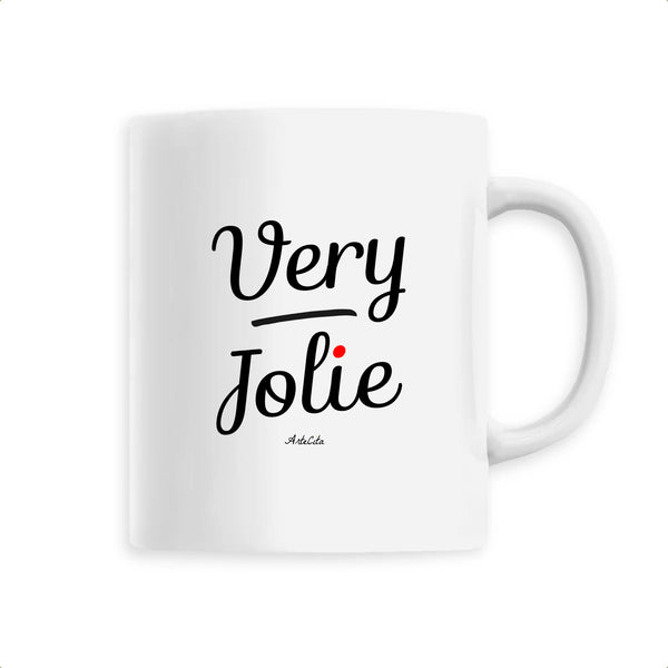 Mug - Very Jolie - 6 Coloris - Cadeau Original - Cadeau Personnalisable - Cadeaux-Positifs.com -Unique-Blanc-