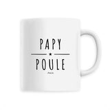 Mug - Papy Poule - 6 Coloris - Cadeau Original - Cadeau Personnalisable - Cadeaux-Positifs.com -Unique-Blanc-