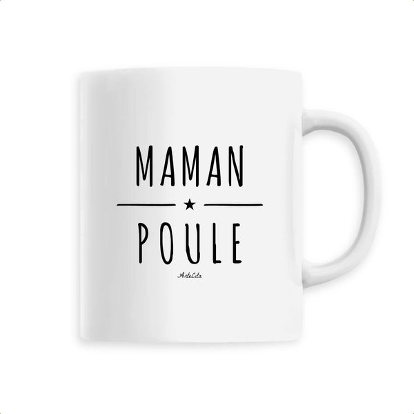 Mug - Maman Poule - 6 Coloris - Cadeau Original - Cadeau Personnalisable - Cadeaux-Positifs.com -Unique-Blanc-