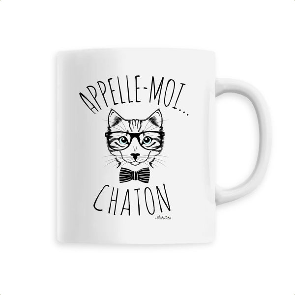 Mug - Appelle-Moi Chaton - 6 Coloris - Cadeau Original - Cadeau Personnalisable - Cadeaux-Positifs.com -Unique-Blanc-