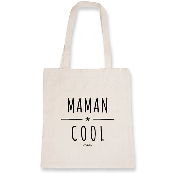Tote Bag - Maman Cool - Coton Bio - Cadeau Original - Cadeau Personnalisable - Cadeaux-Positifs.com -Unique-Blanc-