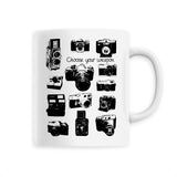 Mug - Appareils Photo Vintage / Choose your Weapon - 6 Coloris - Cadeau Personnalisable - Cadeaux-Positifs.com -Unique-Blanc-