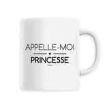 Mug - Appelle-moi Princesse - Céramique Premium - 6 Coloris - Cadeau Personnalisable - Cadeaux-Positifs.com -Unique-Blanc-