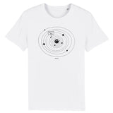 T-Shirt - You are Here - Coton Bio - Unisexe - Cadeau Original - Cadeau Personnalisable - Cadeaux-Positifs.com -XS-Blanc-