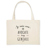 Grand Cabas - Une Avocate trop Géniale - Cadeau Original - Cadeau Personnalisable - Cadeaux-Positifs.com -Unique-Blanc-