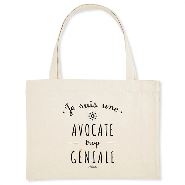 Grand Cabas - Une Avocate trop Géniale - Cadeau Original - Cadeau Personnalisable - Cadeaux-Positifs.com -Unique-Blanc-