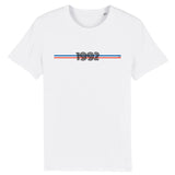 T-Shirt - Année 1992 - Coton Bio - Unisexe - 7 Coloris - Cadeau Personnalisable - Cadeaux-Positifs.com -XS-Blanc-